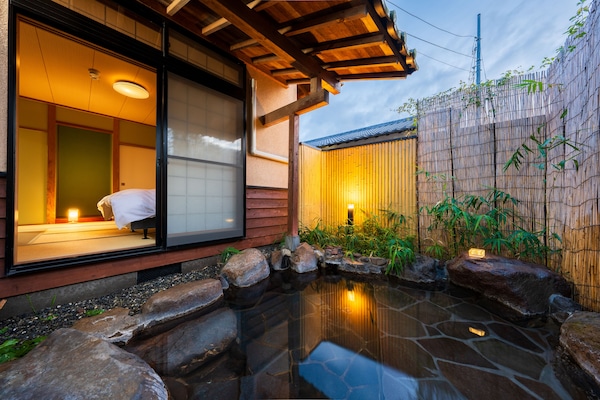 Annex with open-air-bath and mini kitchen -SORA-, Non Smoking | Bathroom | Free toiletries, hair dryer, slippers