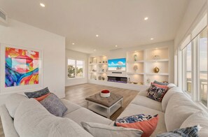 Smart TV, foosball, books