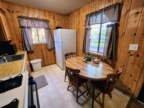 Dining - Cottonwoods Cabin at Lazy Oaks Resort- Lake View! (Lakeside)