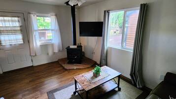 TV connectée, cheminée