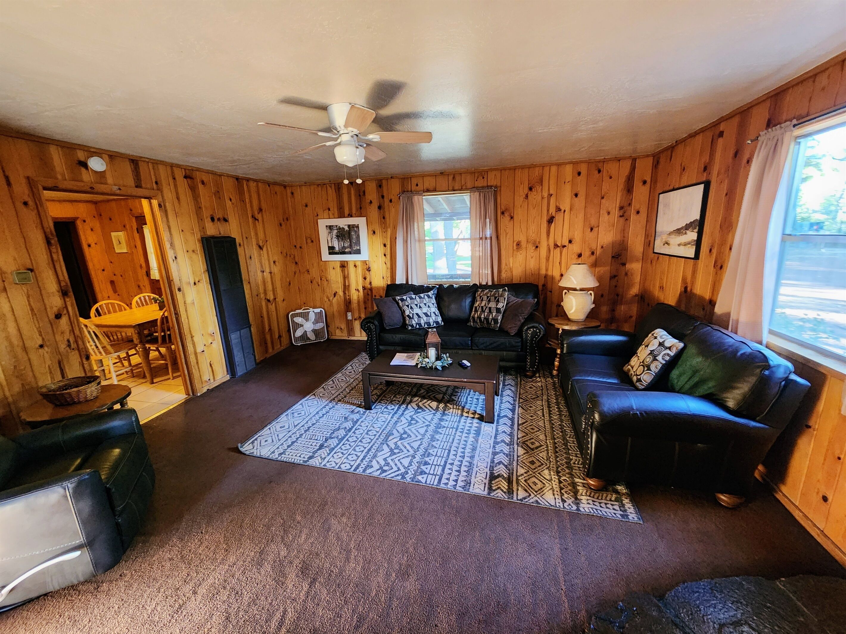 Televisión y chimenea 