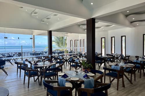 Frühstück, Mittagessen, internationale Küche, Blick aufs Meer