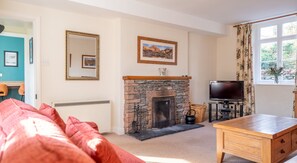 Eldstad och ett bordtennisbord