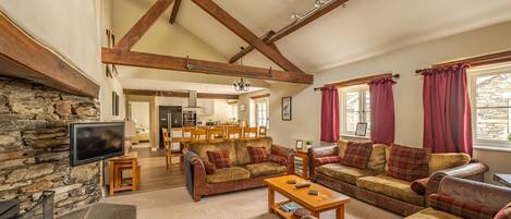 Cheminée, table de tennis de table