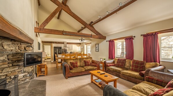 Fireplace, table tennis