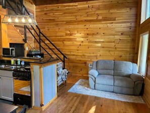 Smart TV, fireplace, video games, DVD player