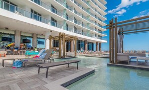 A heated pool - 18th Floor Ocean Views, Pool, Beach & Fitness (Hollywood)