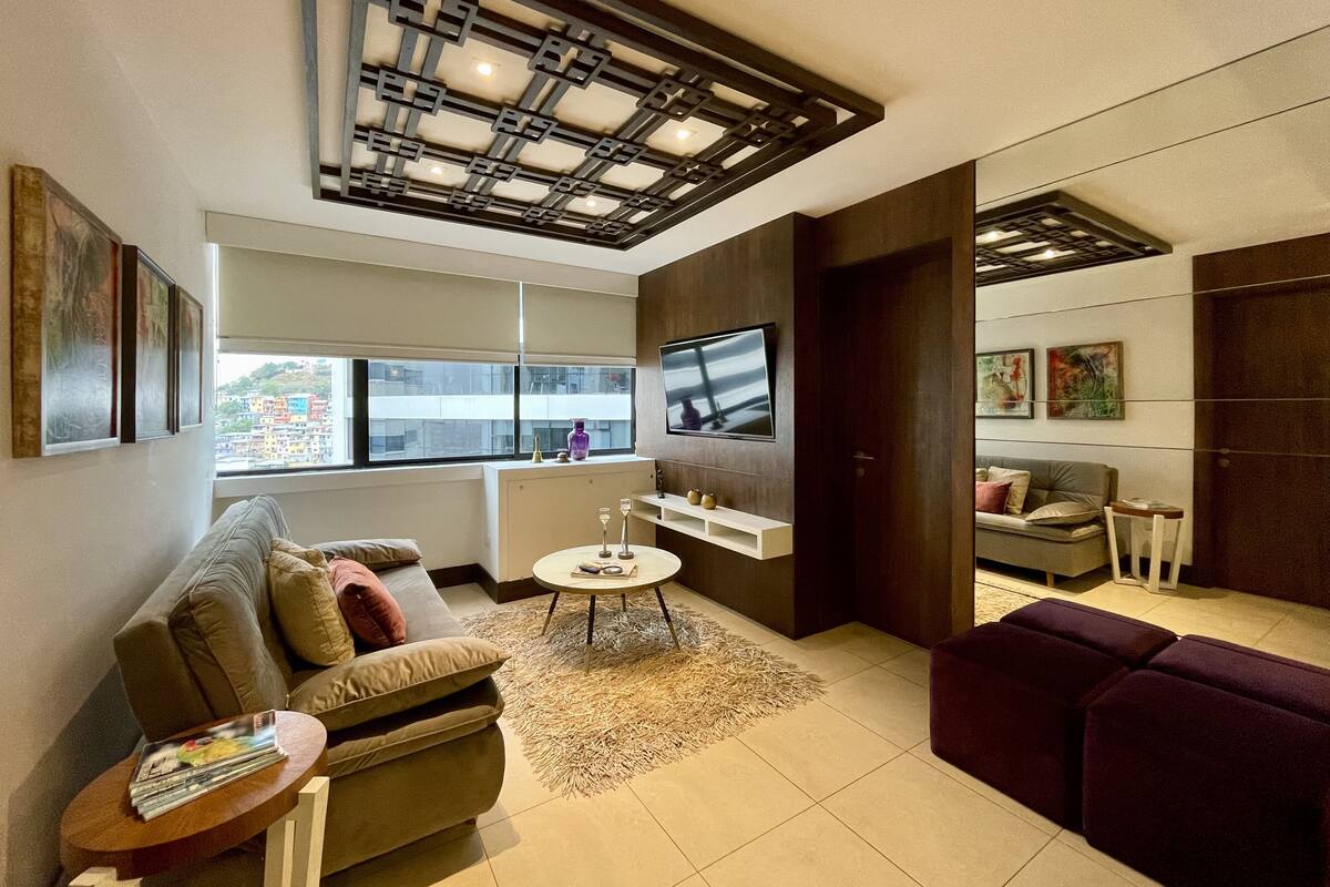 Apartemen Mewah | Dapur pribadi | Mesin pembuat kopi/teh, lemari es, microwave, dan penanak nasi