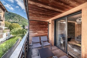 Terrace/patio - 100m from ski slopes, 1st floor, balcony, parking, 89m², Morzine (Morzine)