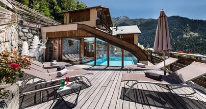 250m from resort center, 3rd floor, swimming pool, sauna, hammam, balcony, tv, ski locker, 55m²