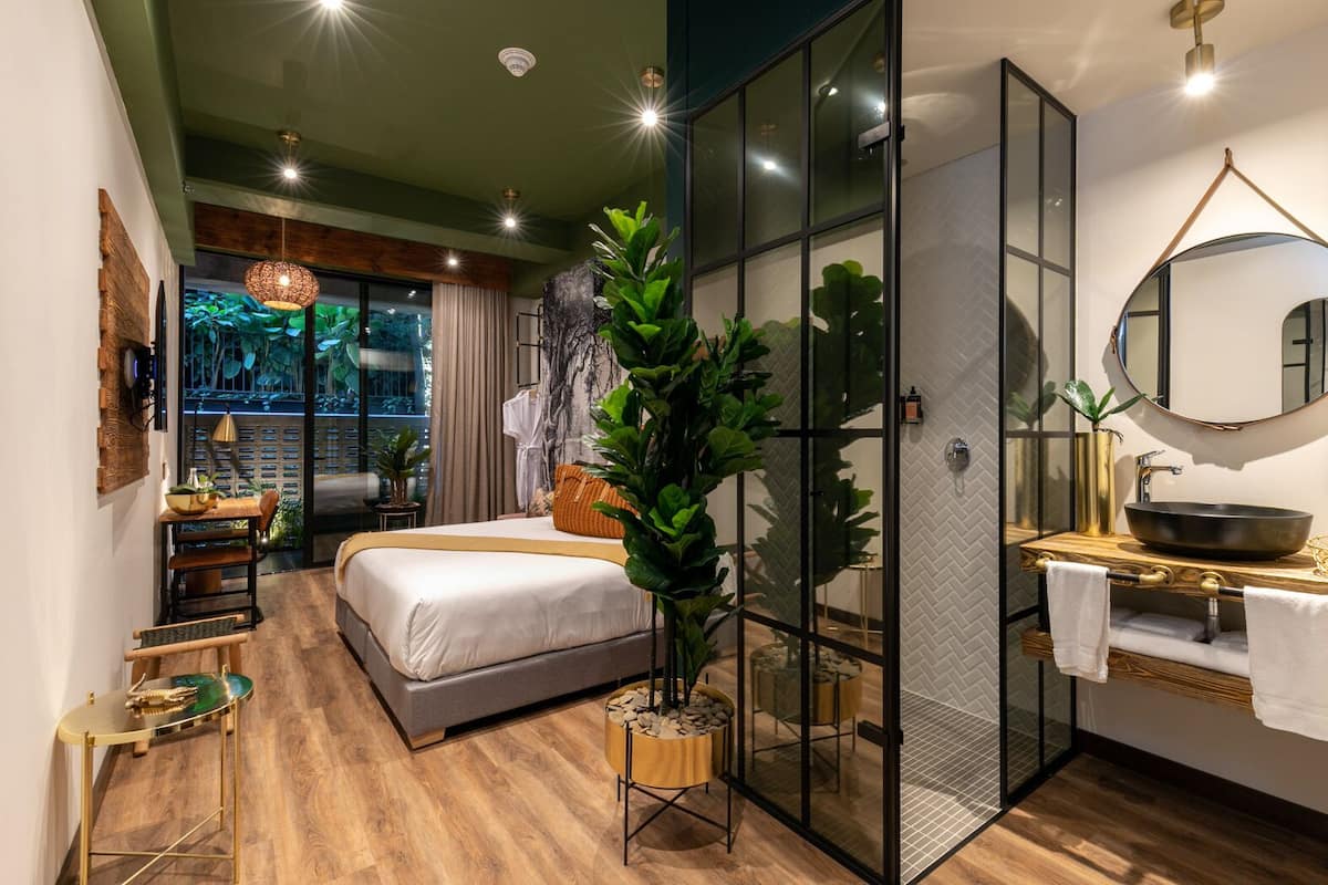 Deluxe With Patio | 1 slaapkamer, een bureau, een laptopwerkplek, gratis wifi