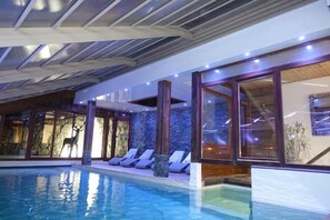 Indoor pool, a heated pool