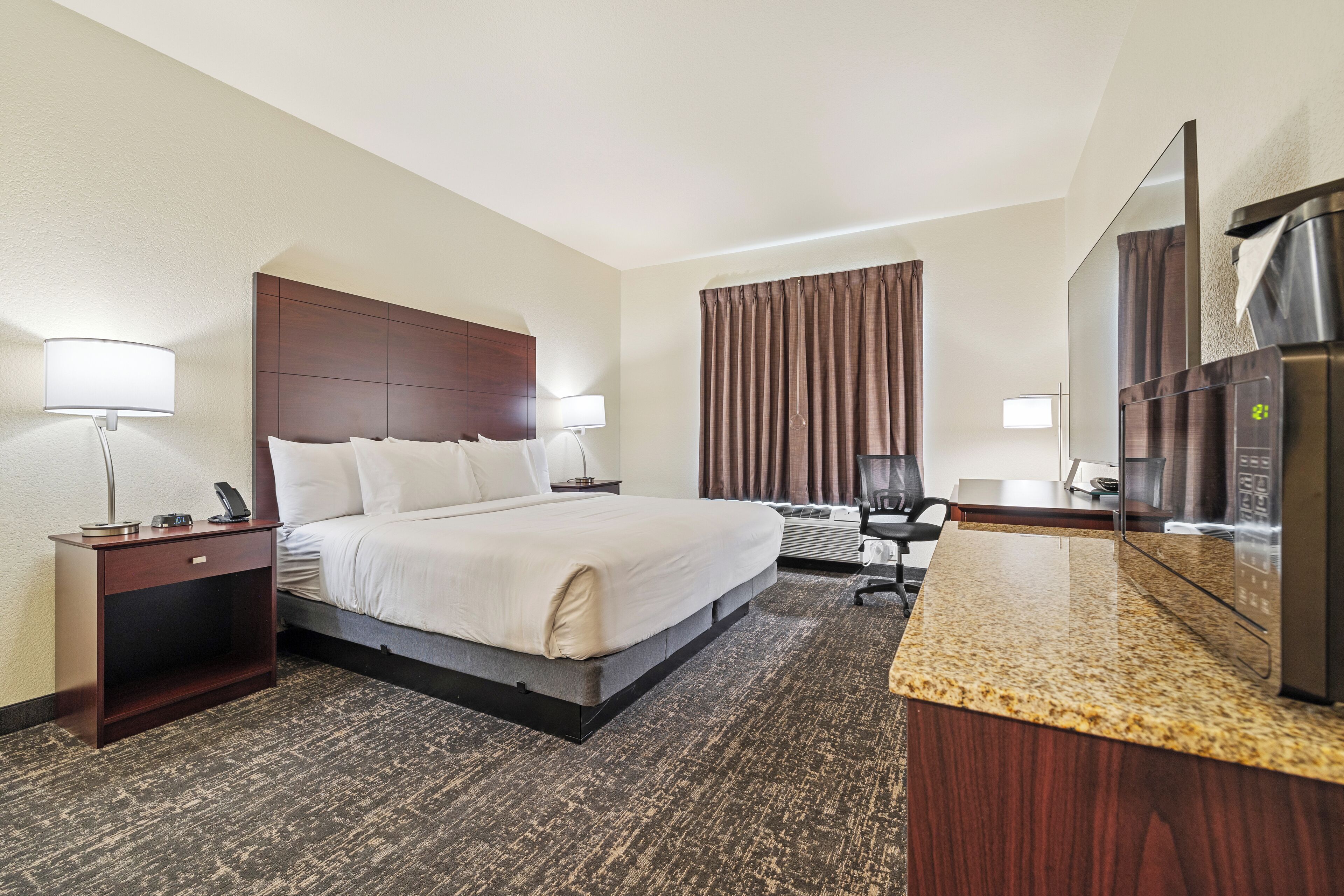 Roupas de cama premium, edredons de pluma, escrivaninha