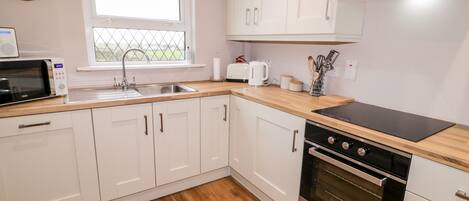 Fridge, dishwasher, electric kettle, toaster