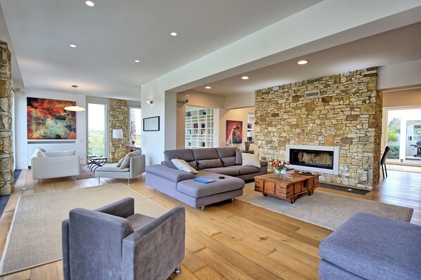 Fireplace - Villa Demetra – Luxury villa with private pool (Scopello)