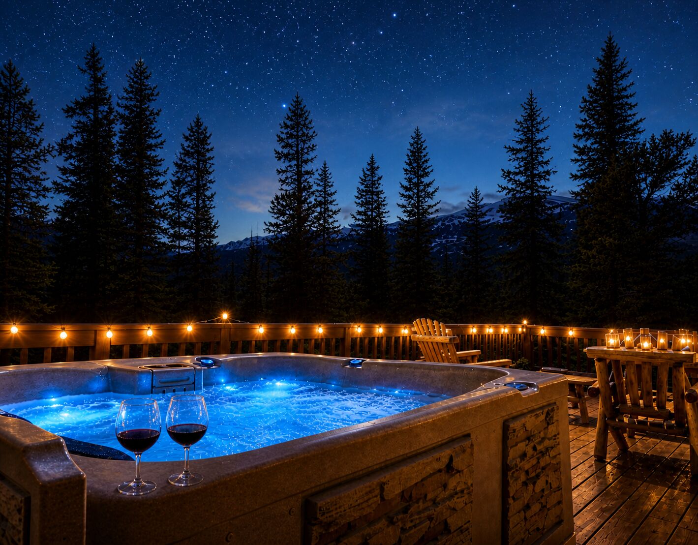 Rare Spring pricing - soak under the stars! ✨