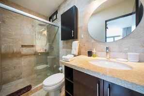 Shower, hair dryer