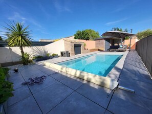 A heated pool