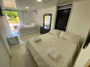 Family Room, 2 Double Beds | Down duvets, free WiFi - Hotel Campestre Dorado SAI (San Andrés)