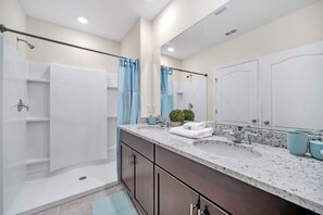 Hair dryer, towels
