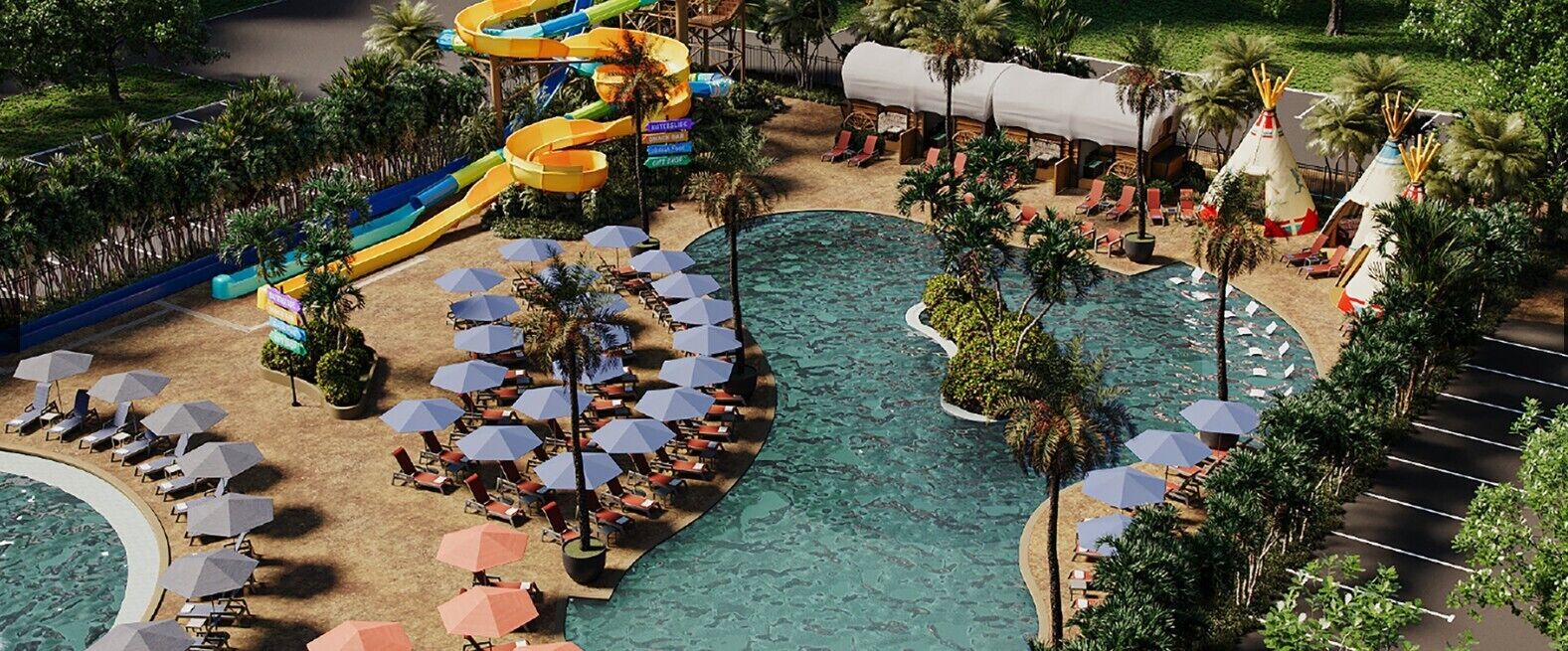 A heated pool