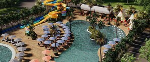 A heated pool