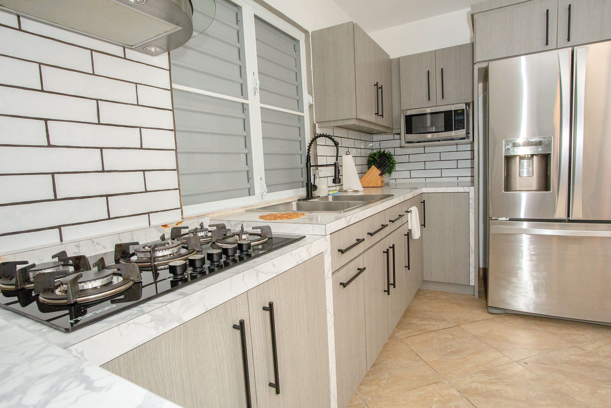 Chalet | Cocina privada | Congelador y toallas de papel 