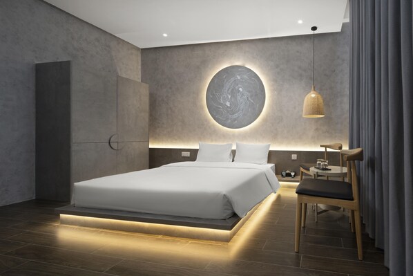 Dobbeltrom – standard | Minibar, skrivebord, wi-fi (inkludert) og sengetøy