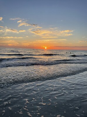 Tæt på stranden, badehåndklæder