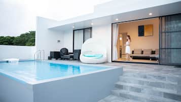 Luxury-Villa | 2 Schlafzimmer, Daunenbettdecken, Zimmersafe, Verdunkelungsvorhänge