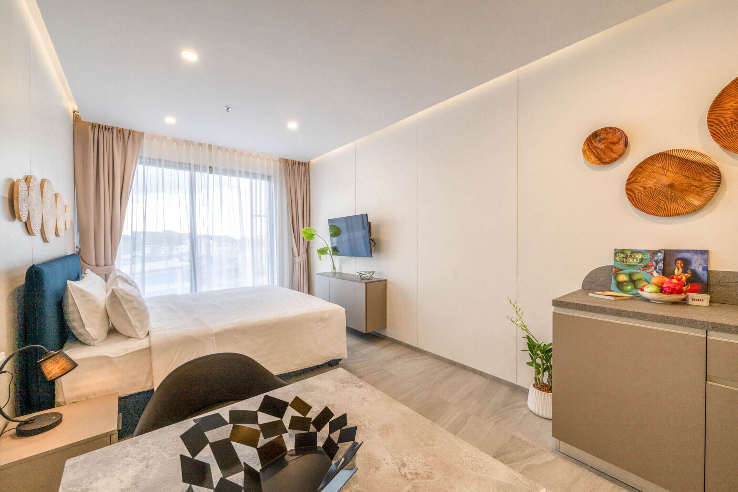 Studio Classic+Free Coworking Space | เครื่องนอนระดับพรีเมียม, มินิบาร์ฟรีบางอย่าง, โต๊ะทำงาน