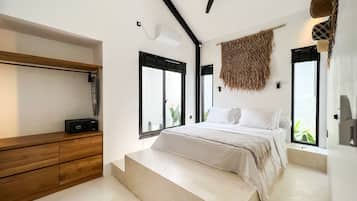 Villa, 1 Schlafzimmer | 1 Schlafzimmer, Bettwäsche aus ägyptischer Baumwolle
