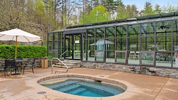 Indoor pool, a heated pool