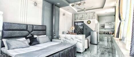 2 bedrooms, bed sheets