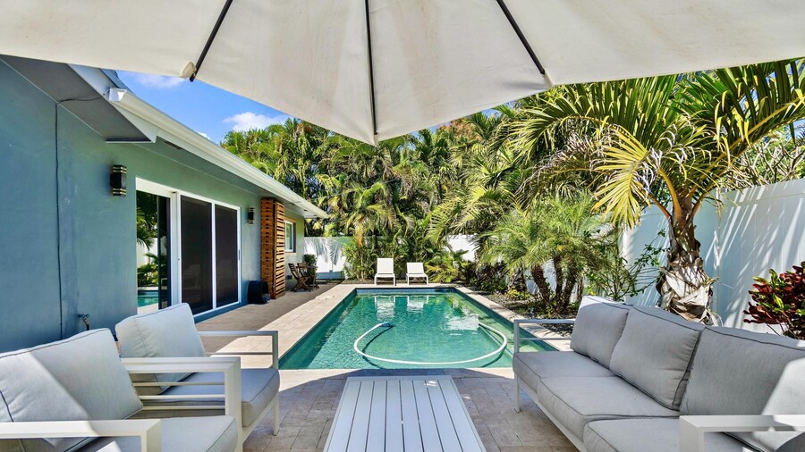 Beach Bliss 10 Mins to Waves 3BR Oasis With Pool