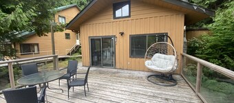 Waterfront cozy cabin vacation home with dock