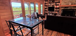 TV, fireplace, video games, stereo