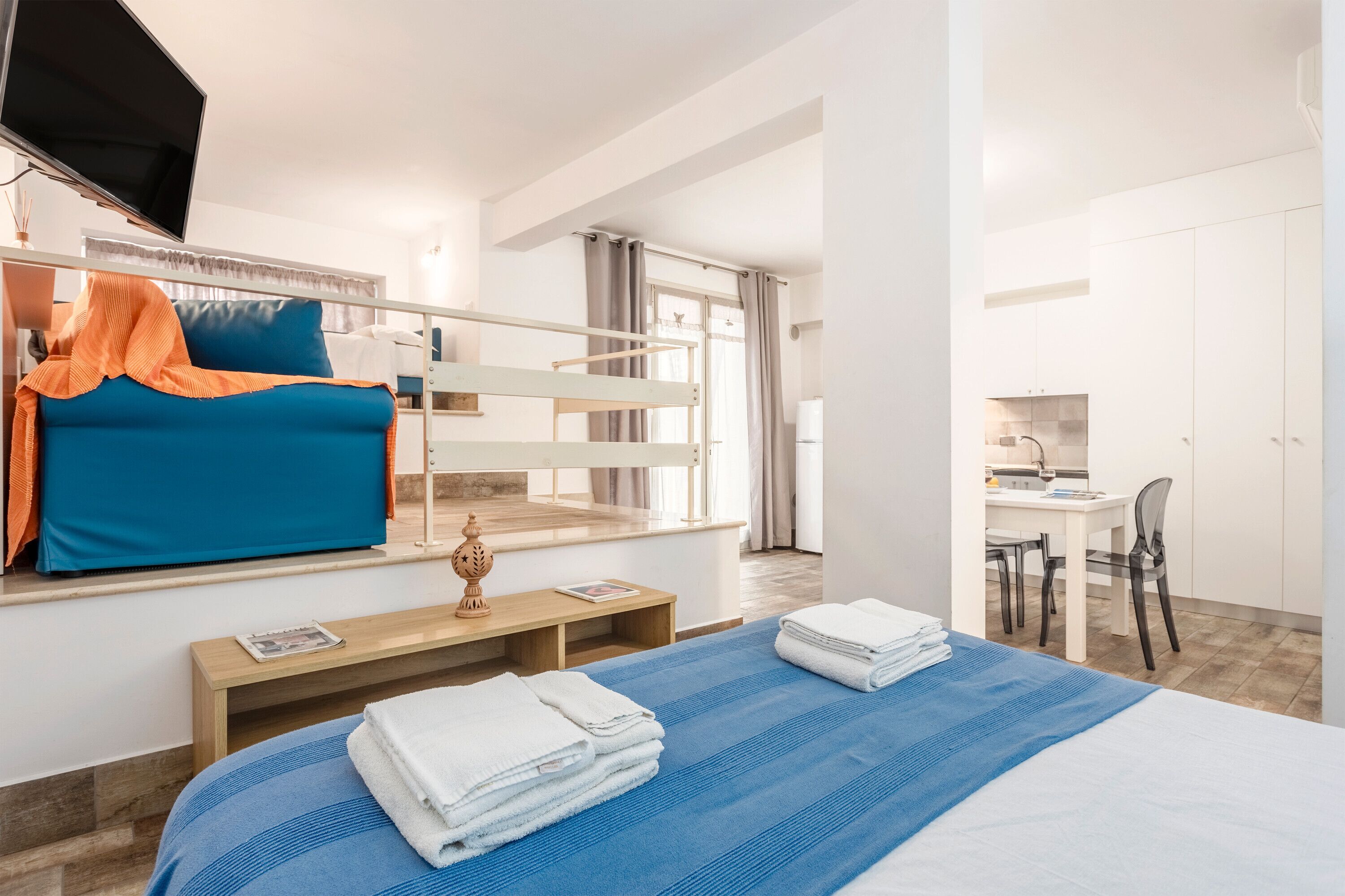 1 soverom, strykejern/-brett, wi-fi (inkludert) og sengetøy