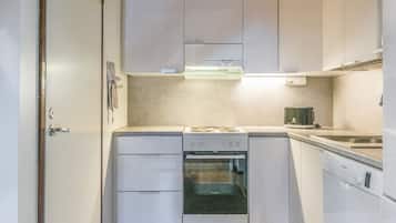 Fridge, microwave, dishwasher, toaster