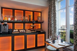 Daily buffet breakfast (EUR 15 per person)