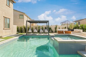 Una piscina riscaldata