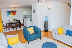 Departamento Deluxe | Área de sala de estar