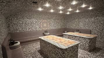 Un sauna, baño turco, tratamientos corporales, tratamientos faciales