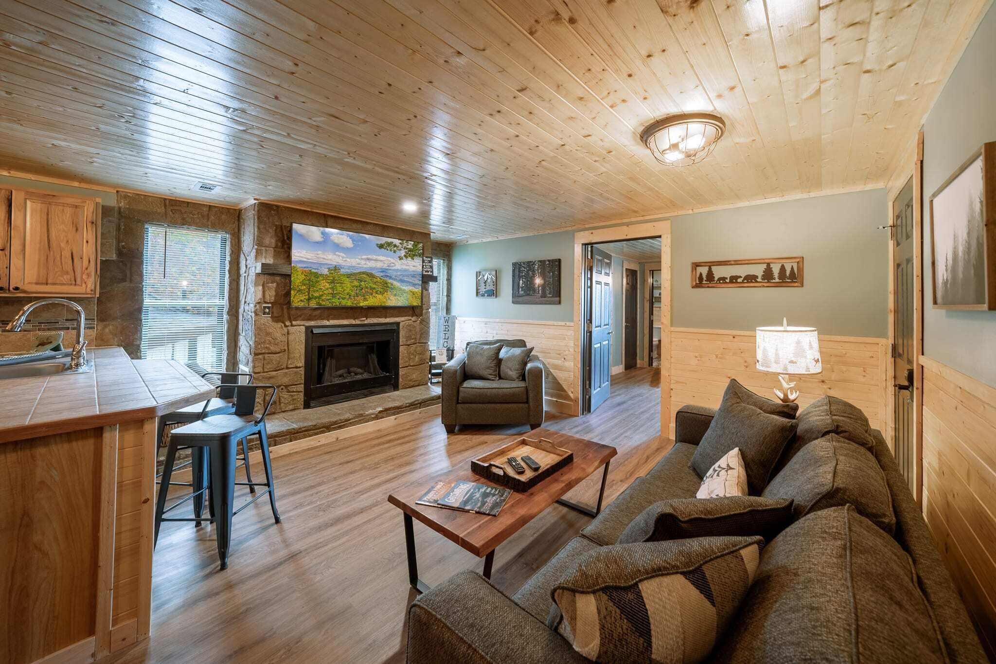 Téléviseur, foyer, bureau