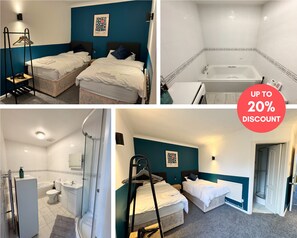 3 bedrooms, iron/ironing board, travel cot, WiFi
