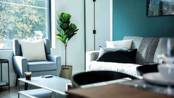 TV, fireplace, offices