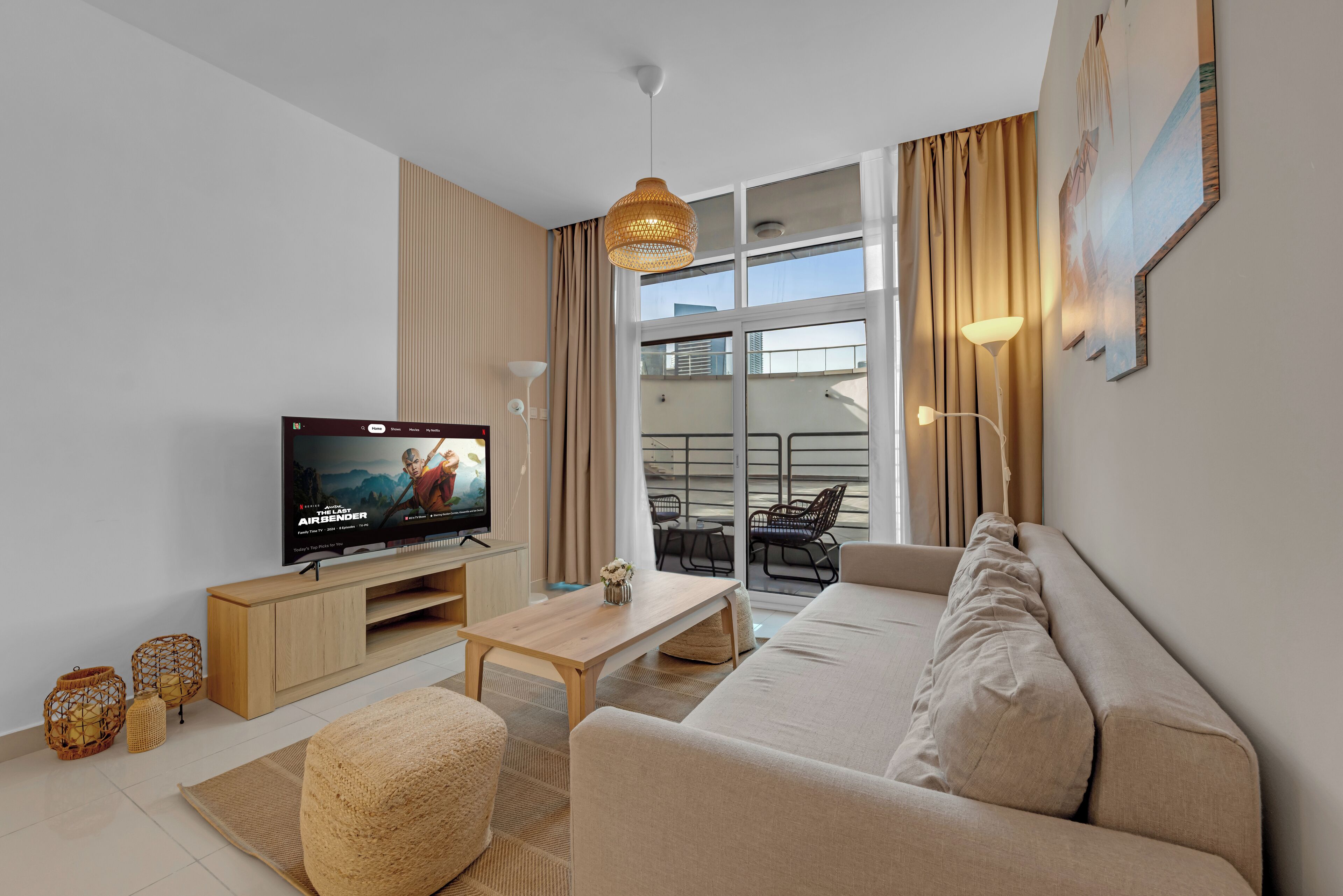 Smart TV de 50 pulgadas con canales por cable y Netflix 