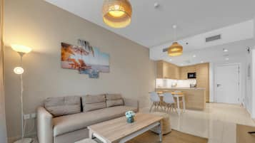 50-inch Smart TV with cable channels, Netflix, streaming services