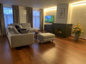 Fernseher, Kamin