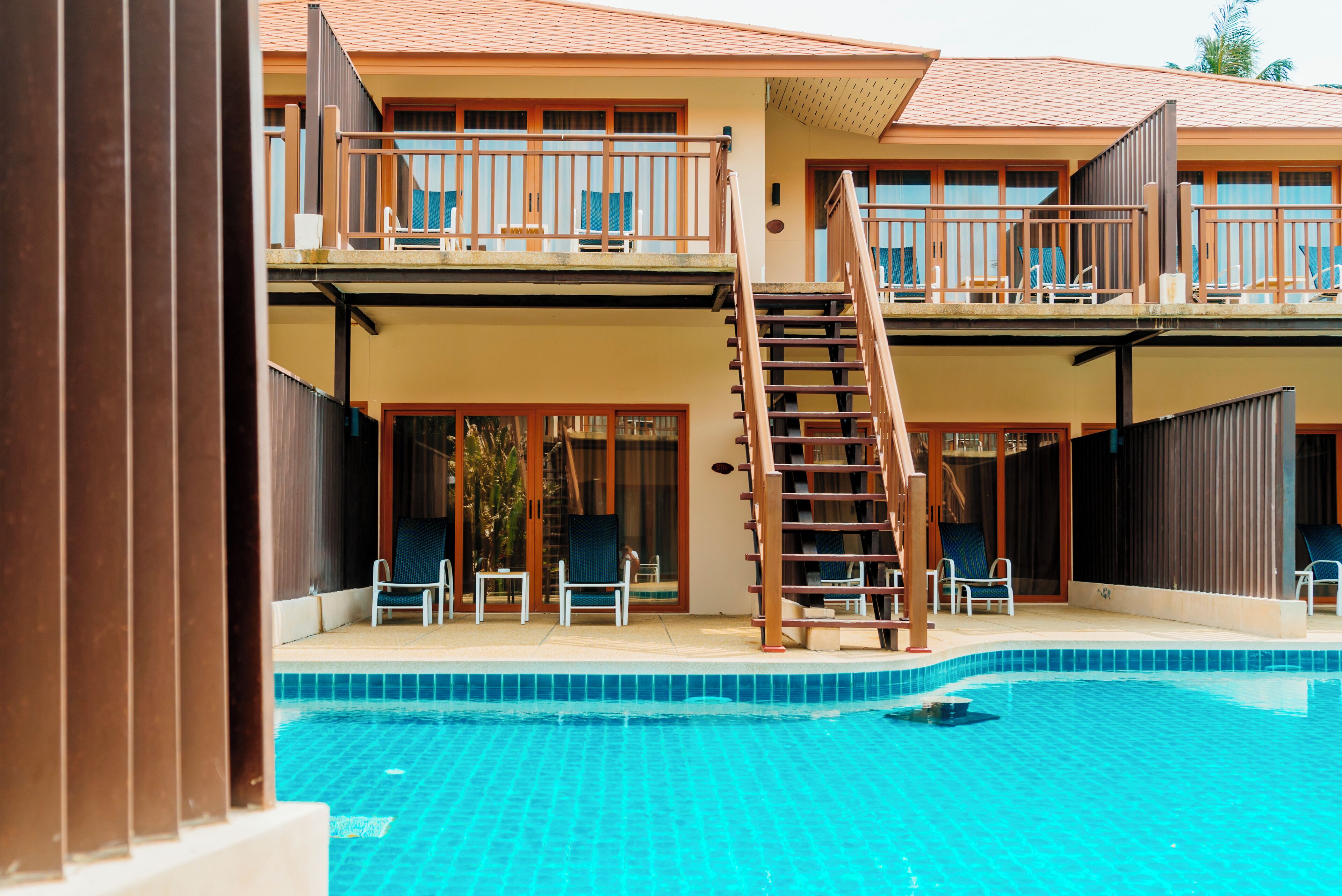 コンフォート ツインルーム 1 ベッドルーム 禁煙 プールビュー | 部屋からの景観